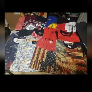 Men's Size Medium T Shirt Lot - 14 Shirts - Various Streetwear Brands